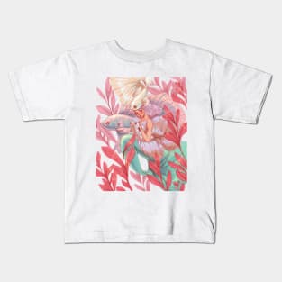 The Mermaid underwater with fish Kids T-Shirt